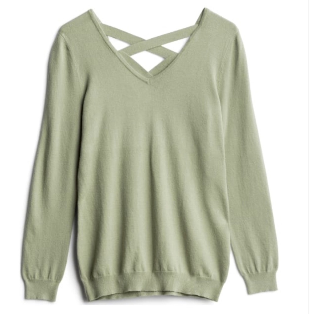 NWT Love Ellie Mia Back light sweater size L